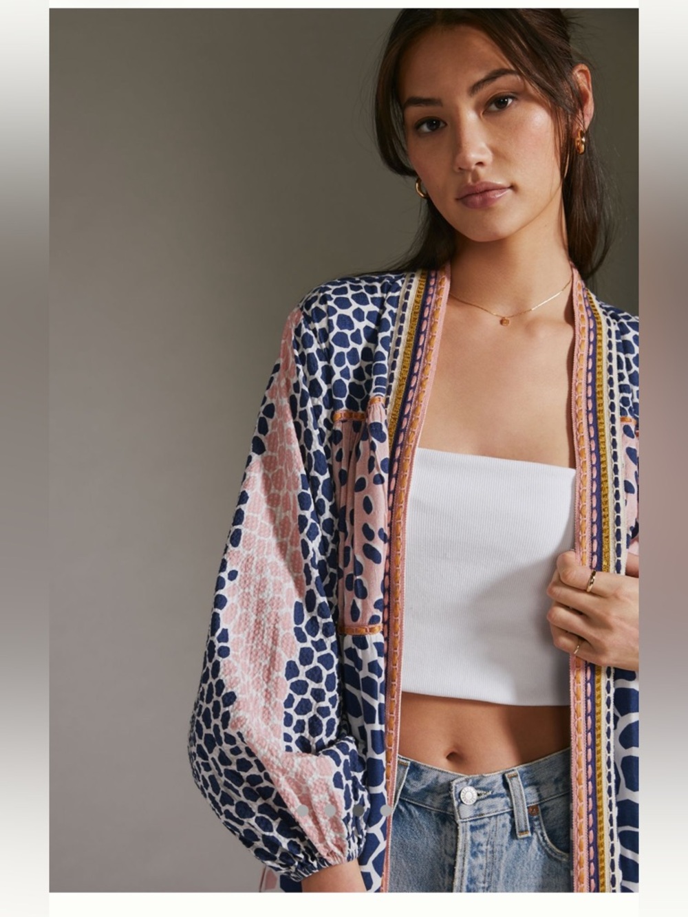 Anthropologie Kimono Duster by Conditions Apply - Tiger 🐅 - Picture 5 of 13